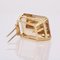 18 Karat Yellow Gold Brooch Pendant with Emerald-Cut Citrine, 1960s 13