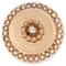 19th Century French 18 Karat Rose Gold Brooch with Diamond and Pearls 1