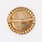 19th Century French 18 Karat Rose Gold Brooch with Diamond and Pearls 10