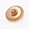 19th Century French 18 Karat Rose Gold Brooch with Diamond and Pearls, Image 4