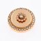 19th Century French 18 Karat Rose Gold Brooch with Diamond and Pearls, Image 3