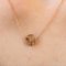 20th Century 18 Karat Yellow Gold Crescent Moon Pattern Necklace with Diamonds 10