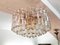 Large Palazzo Flush Mount Ice Glass Chandelier from J. T. Kalmar, 1970s 4