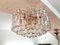 Large Palazzo Flush Mount Ice Glass Chandelier from J. T. Kalmar, 1970s, Image 4