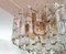 Large Palazzo Flush Mount Ice Glass Chandelier from J. T. Kalmar, 1970s 5