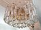 Large Palazzo Flush Mount Ice Glass Chandelier from J. T. Kalmar, 1970s 6