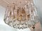 Large Palazzo Flush Mount Ice Glass Chandelier from J. T. Kalmar, 1970s, Image 6