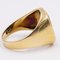 14 Karat Gelbgold Achat Ring, 1950er-1960er 4