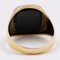 14 Karat Gelbgold Achat Ring, 1950er-1960er 5