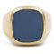 14 Karat Yellow Gold Agate Ring, 1950s-1960s 1