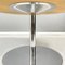 Modern Italian Round Coffe Table in White Wood and Metal, 1980s 9