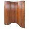 Mid-Century Art Deco French Self-Supporting Wooden Screen attributed to Baumann, 1950s 1