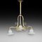 French Cast Brass Chandelier, 1920s, Image 1