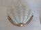 Art Deco Clam Shell-Shaped Wall Lamps in Frosted Glass, 1920s, Set of 2 5