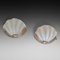 Art Deco Clam Shell-Shaped Wall Lamps in Frosted Glass, 1920s, Set of 2 1