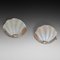 Art Deco Clam Shell-Shaped Wall Lamps in Frosted Glass, 1920s, Set of 2, Image 1