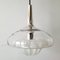 Space Age Pendant Light in Glass and Steel for Peill & Putzler, 1960s 9