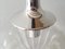 Lámpara colgante era espacial de vidrio y acero para Peill & Putzler, años 60, Imagen 4