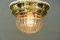 Art Deco Ceiling Lamp with Cut Glass Shade, 1920s 7