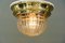 Art Deco Ceiling Lamp with Cut Glass Shade, 1920s, Image 7