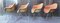 Sillas de comedor con carcasa de fibra de vidrio de tapicería naranja y base en H de Hermann Miller, años 70. Juego de 4, Imagen 4