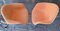 Orangefarbene Esszimmerstühle mit Sitzschale aus Fiberglas und H-Fußgestell von Hermann Miller, 1970er, 4er Set 13