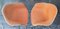 Sedie da pranzo con scocca in fibra di vetro arancione e base a H di Hermann Miller, anni '70, set di 4, Immagine 14
