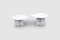 White Carrara Marble Teardrop Side Tables, Germany, 1970s, Set of 2 3