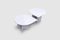 White Carrara Marble Teardrop Side Tables, Germany, 1970s, Set of 2, Image 12