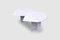 White Carrara Marble Teardrop Side Tables, Germany, 1970s, Set of 2, Image 2