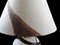 Lampada da tavolo grande in vetro di Murano bicolore, anni '70, Immagine 4