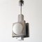 Space Age Ceiling Light in Brushed Steel & Glass, 1960s, Image 1