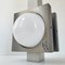 Space Age Ceiling Light in Brushed Steel & Glass, 1960s 10