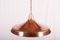 Lámpara colgante danesa de cobre martillado, años 50, Imagen 6