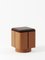 Various Positions Nightstand in Walnut and Oak by Master Studio for Lemon, Image 3