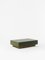 Chelmsford Oxidised Brass and Glass Coffee Table in Uniform Green by Kevin Frankental for Lemon 1
