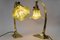 Art Deco Table Lamps with Opaline Glass Shades, Vienna, 1920s, Set of 2 17