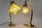 Art Deco Table Lamps with Opaline Glass Shades, Vienna, 1920s, Set of 2, Image 17