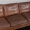 Vintage Brown Aniline Leather Sofa by Stouby, Denmark, 1970s 9