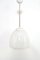 Weiße Milchglas Deckenlampe, 1960er 9