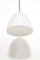 Weiße Milchglas Deckenlampe, 1960er 10