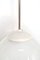 White Milk Glass Ceiling Lamp, 1960s 8