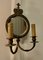 Regal Girandole Wall Mirror Sconces in Brass, Set of 2 5