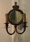 Regal Girandole Wall Mirror Sconces in Brass, Set of 2 7