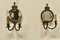 Regal Girandole Wall Mirror Sconces in Brass, Set of 2 1