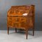 19th Century Biedermeier Secretary Desk with Roll Top and Walnut Marquetry, Germany 15