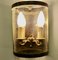 French Twin Light Convex Wall Lanterns in Brass, 1960s, Set of 2, Image 5