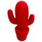 Vintage Red Porcelain Cactus Lamp 2