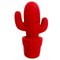 Vintage Red Porcelain Cactus Lamp, Image 3