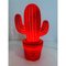 Vintage Red Porcelain Cactus Lamp 8